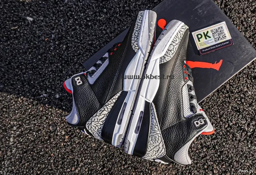 Cement Retro SHIP TO PK Jordan GOD READY Air 3 RETAIL MATERIALS Black 0517